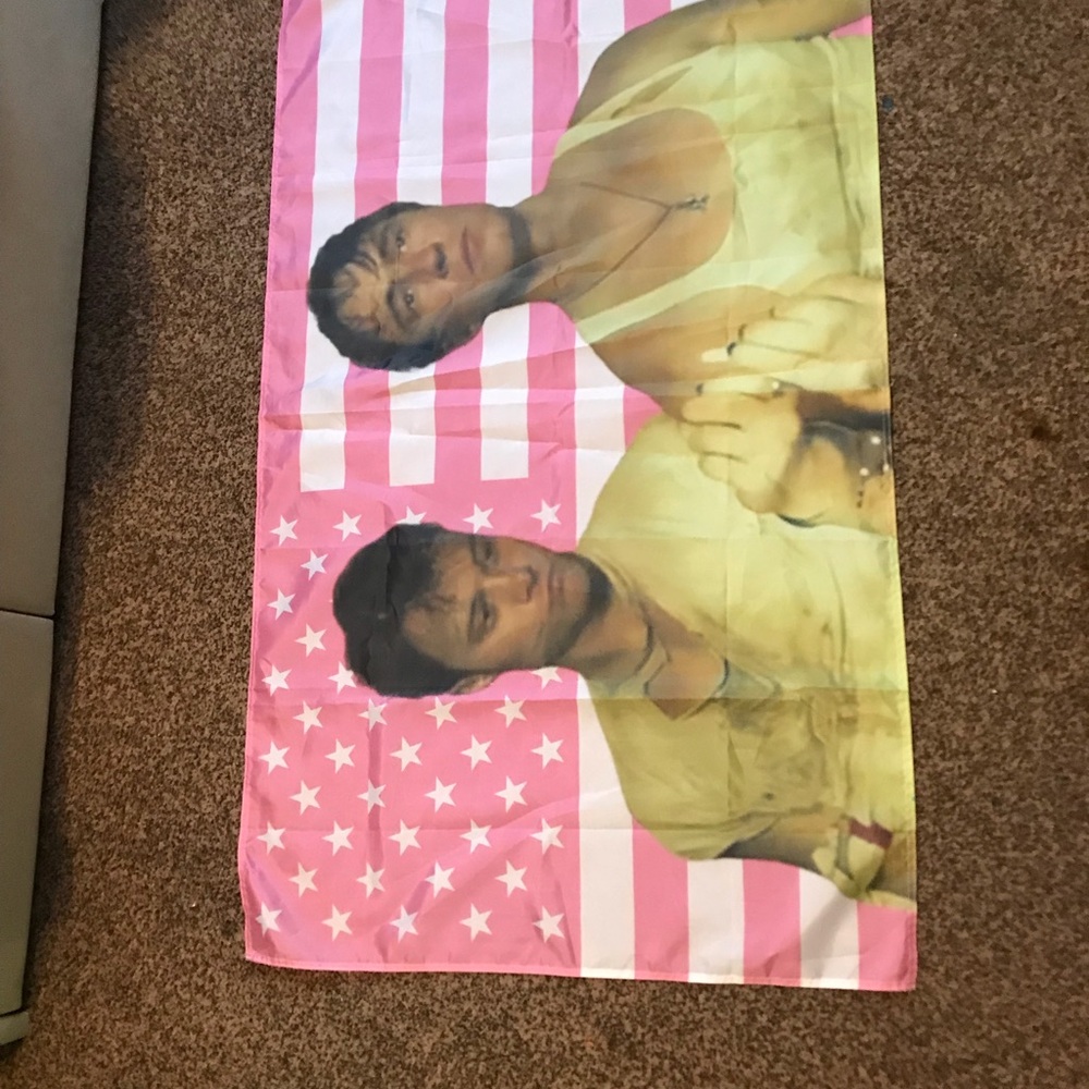 outer banks flag tapestry with pins